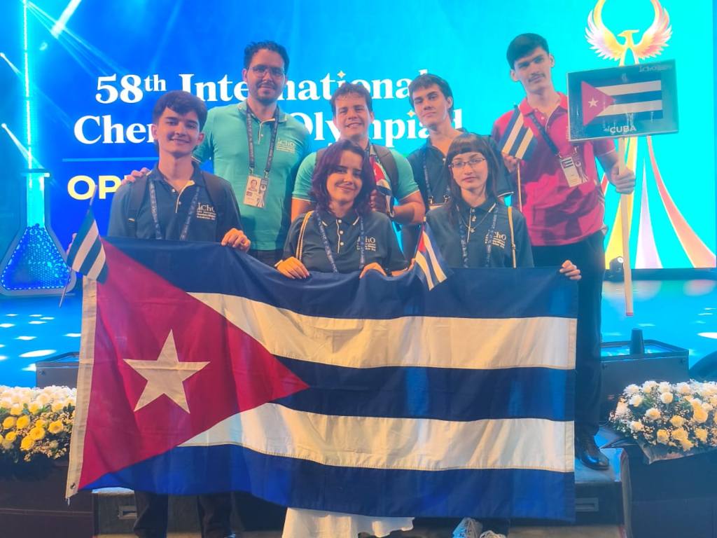 Students from Sancti Spíritus win bronze medals at the Chemistry Olympiad