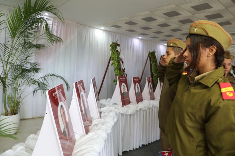 Sancti Spíritus paid tribute to the Cuban combatants who fell in Venezuela