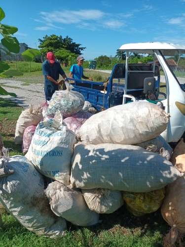 Raw materials collection for recycling in Sancti Spíritus municipalities