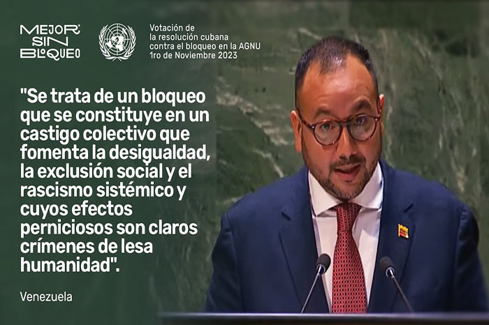 Apoya comunidad internacional reclamo de Cuba contra el bloqueo