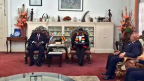 Esteban Lazo se reunió con presidente de Zimbabue