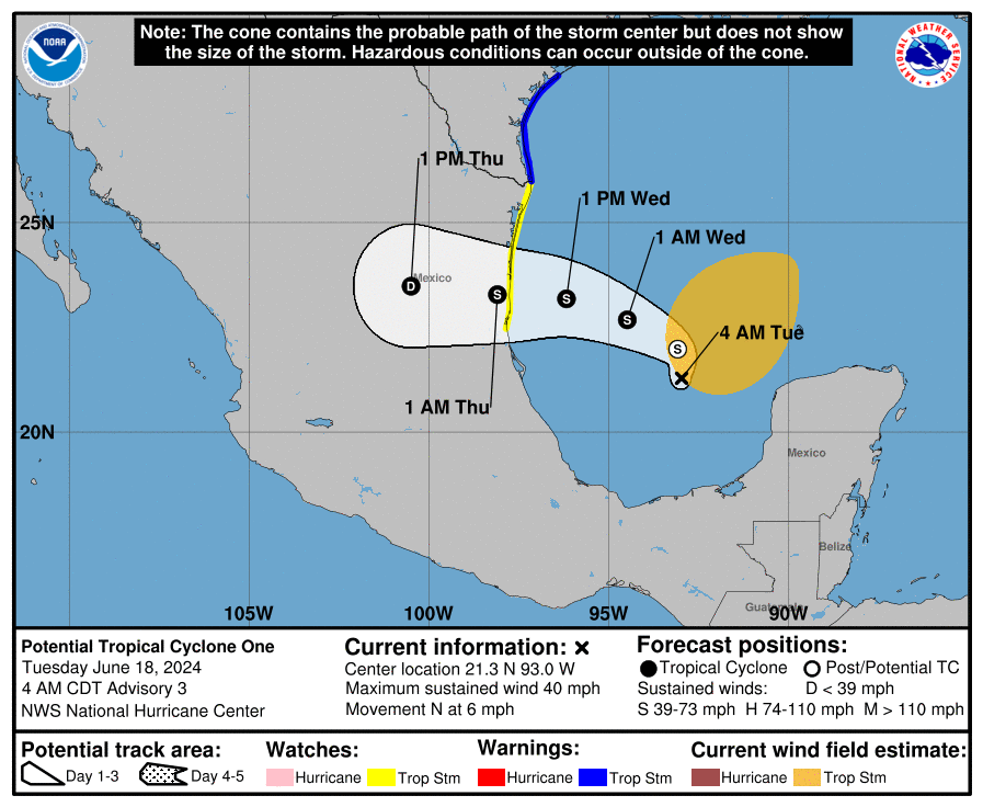 A punto de formarse primera tormenta tropical de temporada 2024