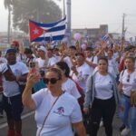 En imágenes el desfile por el Primero de Mayo en Sancti Spíritus
