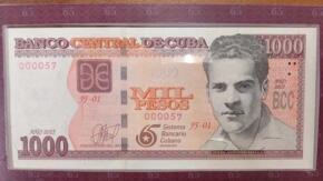 Informa Banco Central de Cuba sobre emisión especial de billete de 1000 pesos
