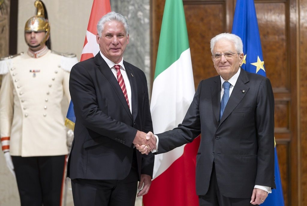 Mattarella y Díaz-Canel dialogan para estrechar vínculos Italia-Cuba (+Fotos)