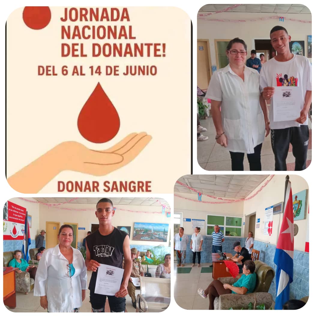 Cederistas espirituanos celebran jornada del donante voluntario de sangre