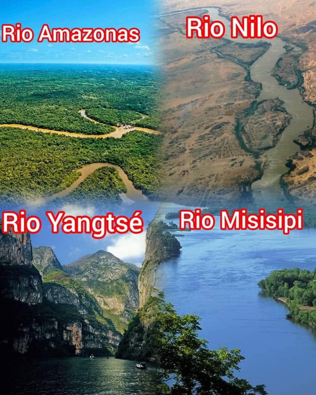 Los ríos más extensos del mundo