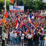 Multitudinario desfile por el Primero de Mayo en Sancti Spíritus patentiza que #LaPatriaSeDefiende