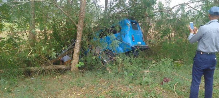 Lesionadas siete personas en accidente en tramo espirituano de la Autopista Nacional