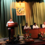 Tributo a Fidel y Raúl en Sesión Solemne de Asamblea Municipal por aniversario de Sancti Spíritus