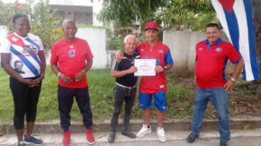 Reciben en Sancti Spíritus a peloteros campeones panamericanos sub 15