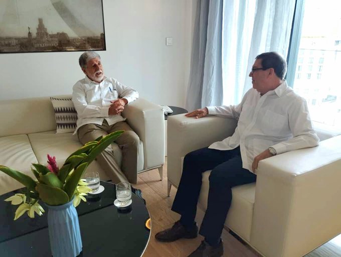 Sostiene canciller de Cuba encuentro con asesor especial del presidente Lula