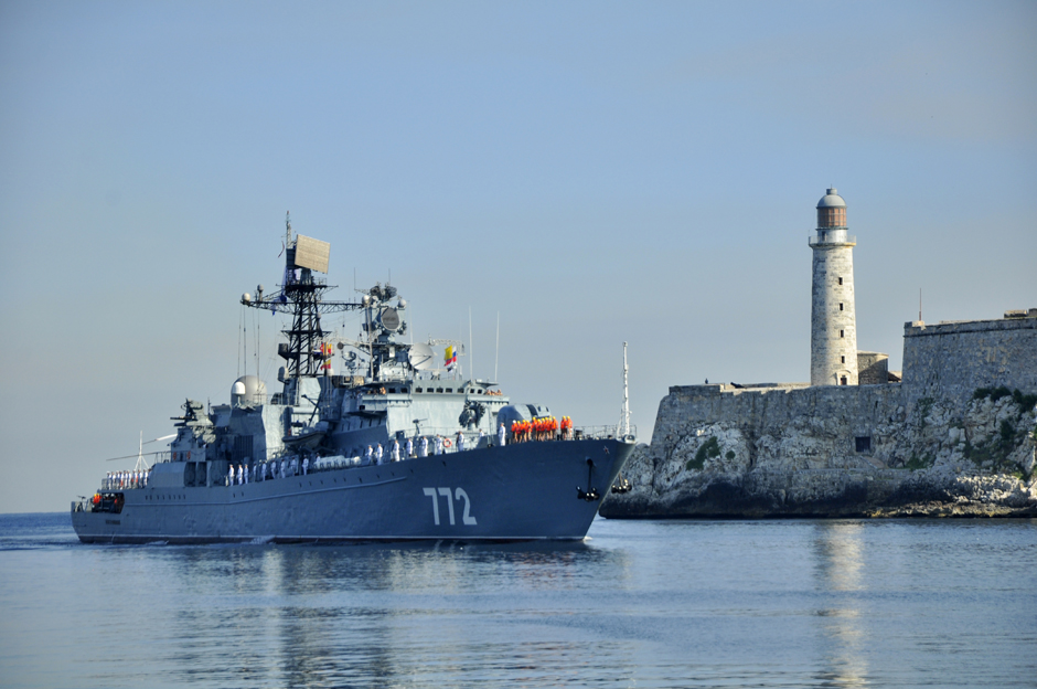 Inicia visita a Cuba destacamento naval ruso