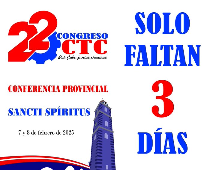 Abanderada delegación del municipio de Sancti Spíritus a conferencia provincial de la CTC