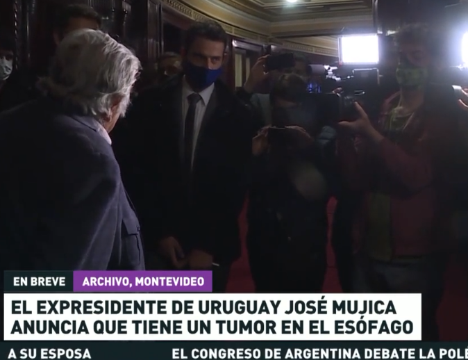José Mujica anuncia que tiene un tumor en el esófago