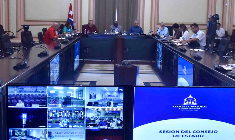 Sesionó Consejo de Estado de la República de Cuba