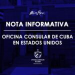 Reanuda Cuba servicios consulares presenciales en Estados Unidos