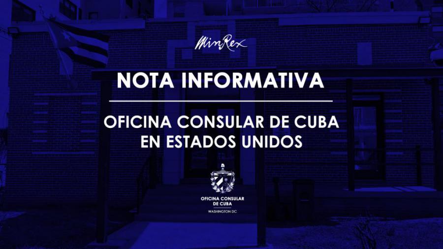 Reanuda Cuba servicios consulares presenciales en Estados Unidos