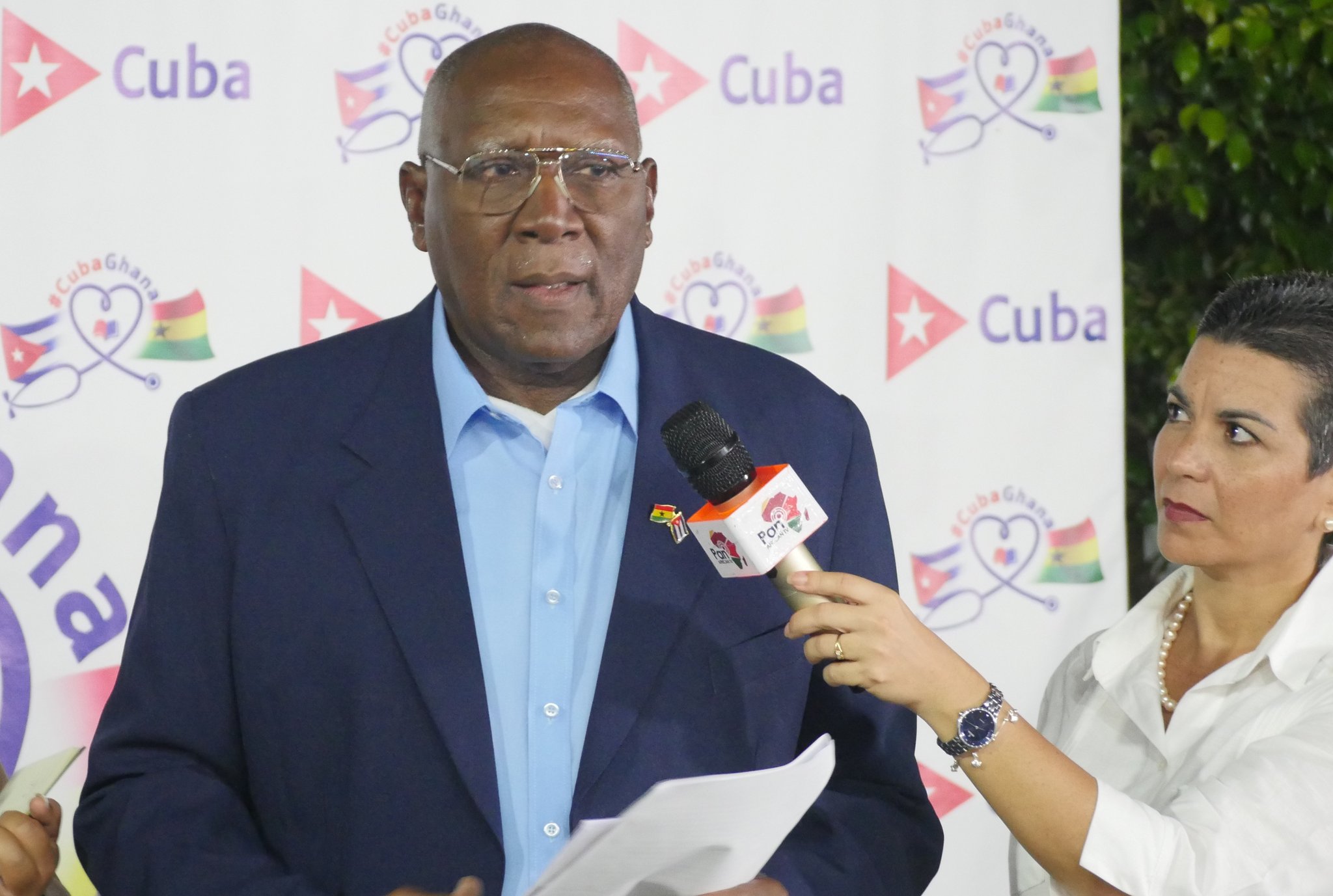 Salvador Valdés Mesa inicia agenda de trabajo en Ghana