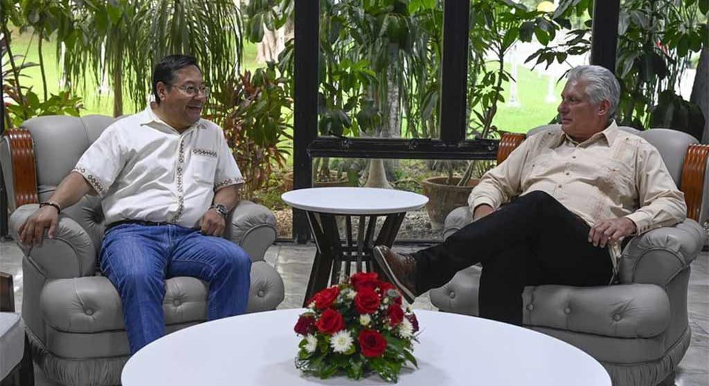 Recibe Díaz-Canel a presidente de Bolivia