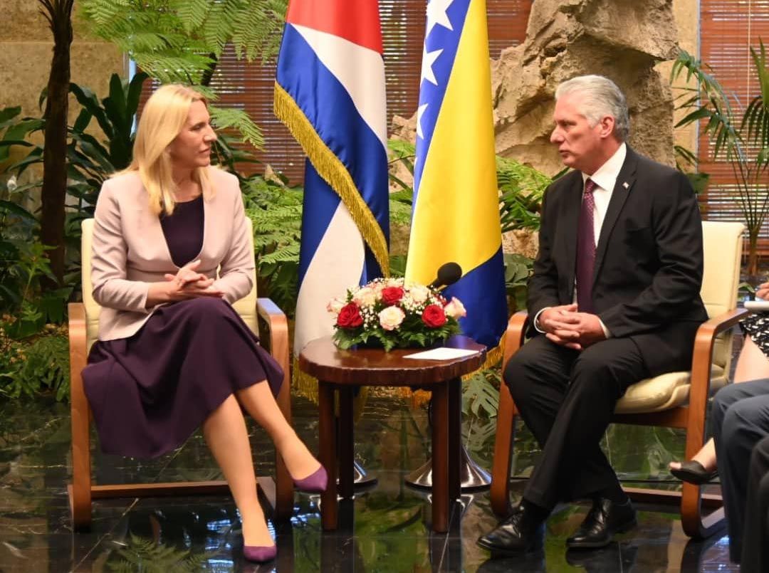 Sostienen encuentro presidentes de Cuba y de Bosnia y Herzegovina
