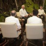 Recibió Díaz-Canel a negociadores de paz de Colombia