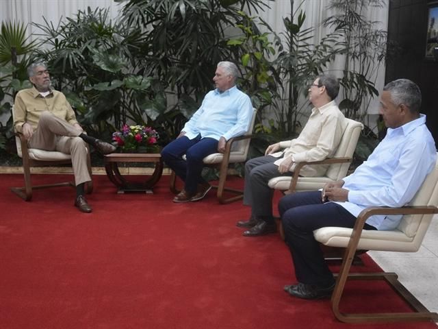 Recibió presidente cubano a dirigente político dominicano