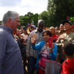Presidente cubano supervisa trabajos de recuperación en Guantánamo