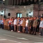 Raúl Castro y Díaz-Canel en marcha de las Antorchas de Cuba