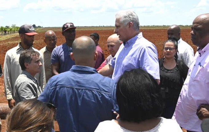 Visita Díaz-Canel municipios de Matanzas y Mayabeque