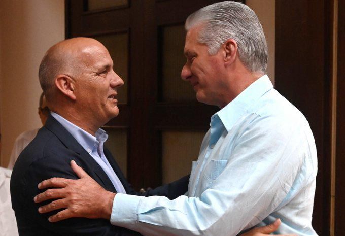 Recibe presidente de Cuba a líder del Partido Comunista Portugués