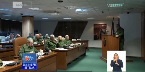 Asisten Raúl Castro y Díaz-Canel a inicio de Ejercicio Baraguá