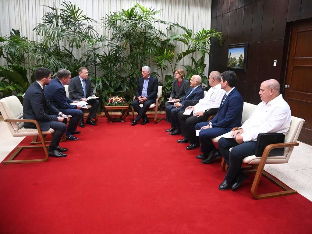 Dialoga Díaz-Canel con director de empresa petrolera rusa