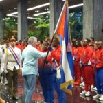 Díaz- Canel abanderó delegación cubana a Juegos Panamericanos