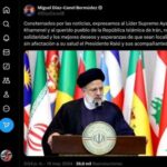 Expresa presidente cubano consternación tras accidente de par iraní
