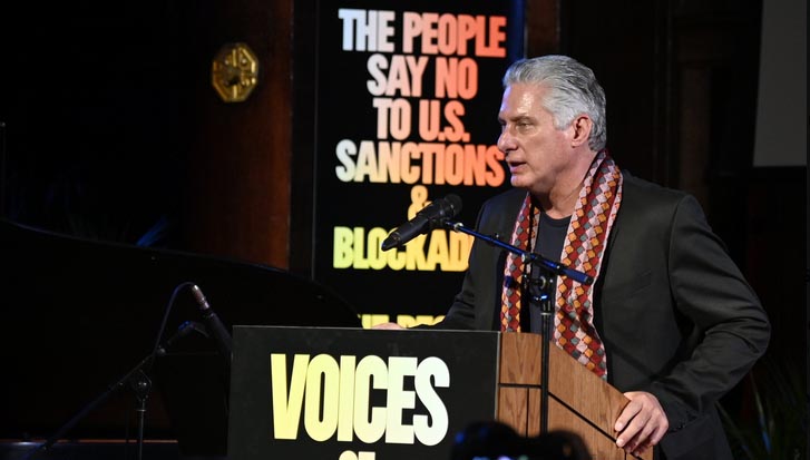 Celebran en Nueva York acto de solidaridad con Cuba