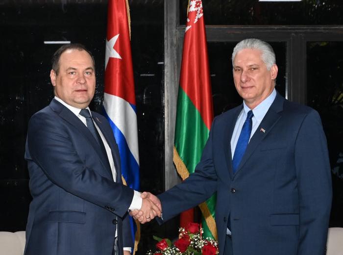 Recibe Díaz-Canel a primer ministro de Belarús