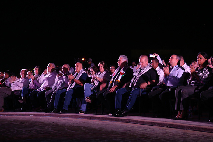 Asiste presidente cubano a cantata por una Palestina libre