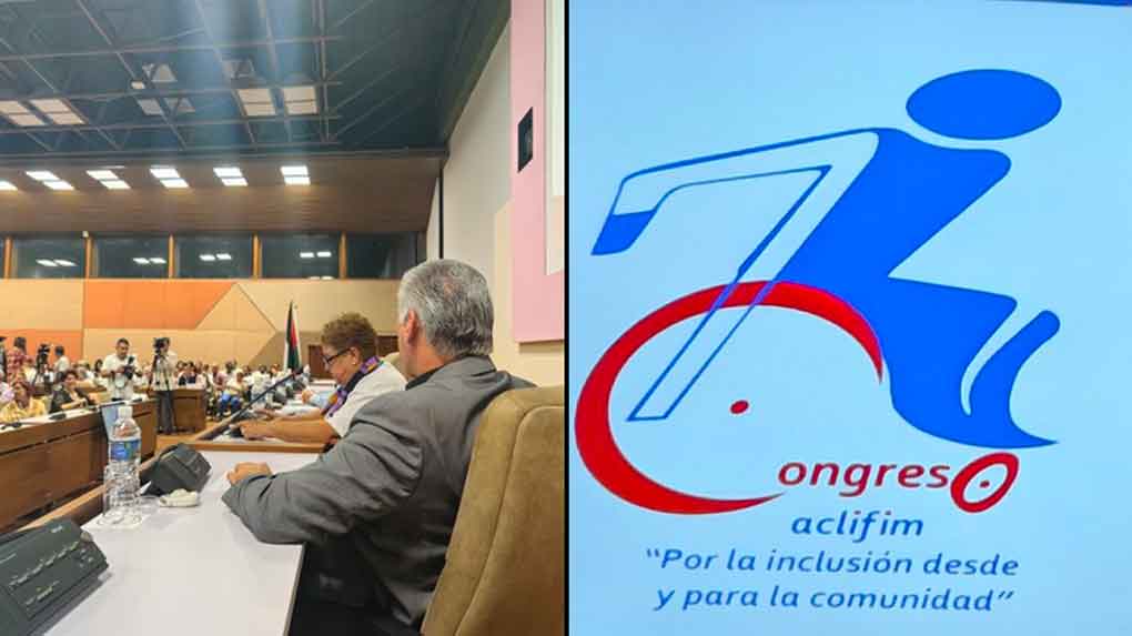 Participó Díaz-Canel en congreso de personas con discapacidad física