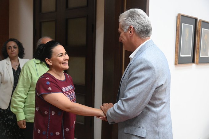 Agradece Díaz-Canel a México por su cooperación en proyectos sociales