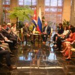 Recibe Díaz-Canel a presidente de Duma Estatal de Rusia