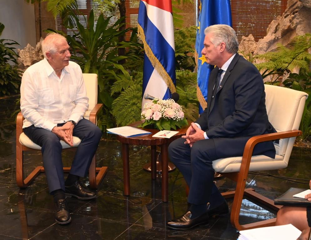 Recibe Díaz-Canel a alto representante de la Unión Europea