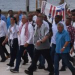 Encabeza Díaz-Canel marcha por Palestina en La Habana