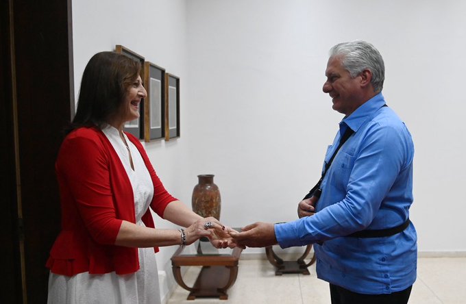 Recibe Díaz-Canel a representante del Fondo de Población ONU