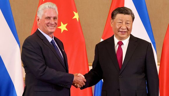 Dialogan Díaz-Canel y Xi Jinping en Cumbre Brics