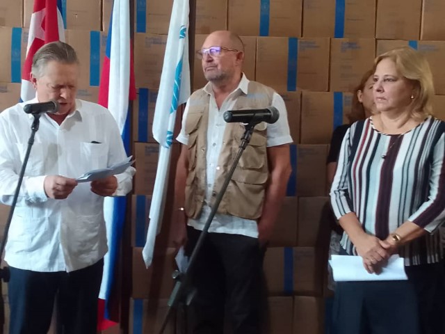 Entrega Rusia donativo a Cuba de aceite vegetal (+Fotos)