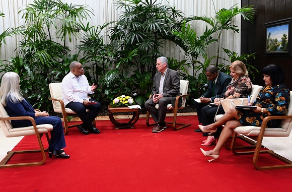 Recibe Díaz-Canel a director regional de Unicef para América Latina y el Caribe