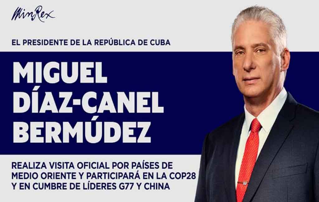 Presidirá Cuba reunión de líderes del G77 durante la COP28