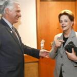 Díaz-Canel sostiene encuentro en Brasil con Dilma Rousseff