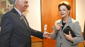 Díaz-Canel sostiene encuentro en Brasil con Dilma Rousseff